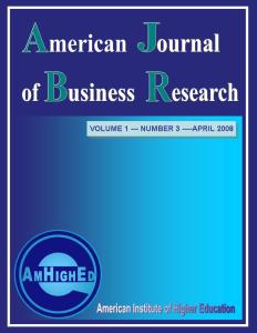 Cover of American Journal of Business Research